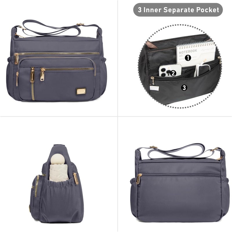 NPBAG Crossbody Bag for Women, Shoulder Purse Handbag Messenger Bag, Trendy Pocketbooks, Waterproof and Multi-Pockets - Image 2